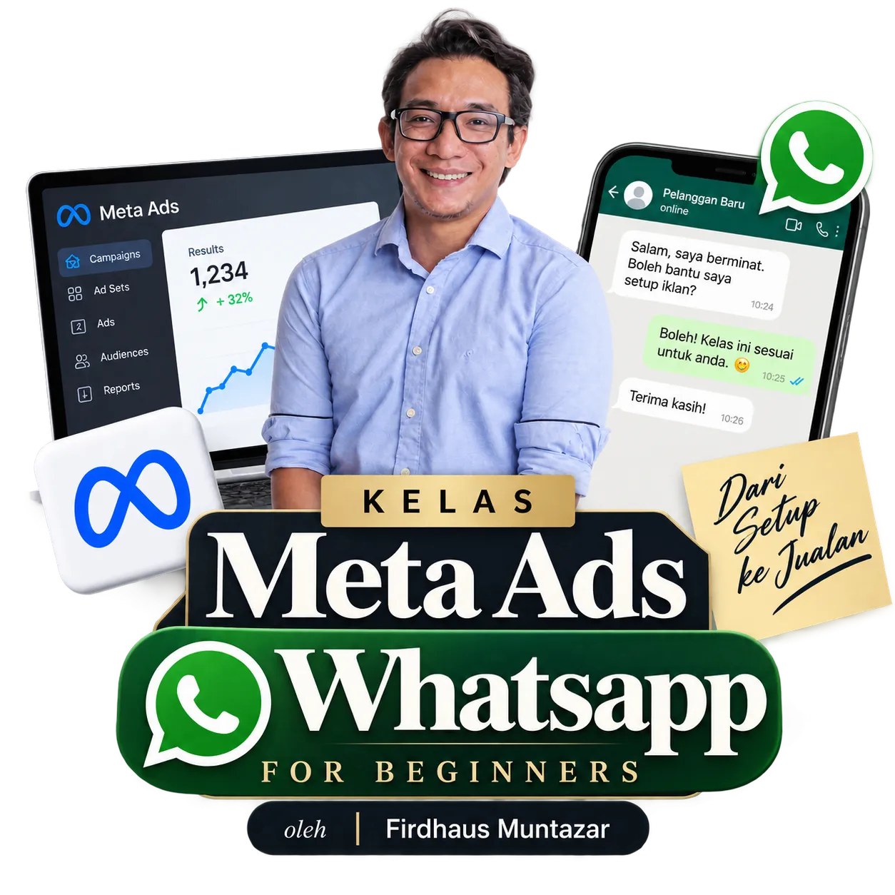 Kelas WhatsApp Ads for Beginners — Online 3 Malam