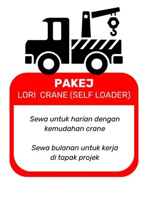 Sewa lori crane Milman untuk projek binaan, penghantaran mesin berat & kerja tapak di Lembah Klang, Selangor, KL