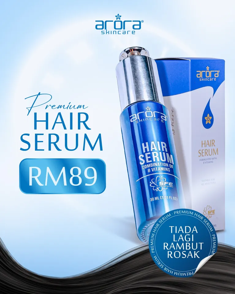 Arora Anti Frizzy Hair Serum with 11 Vitamins