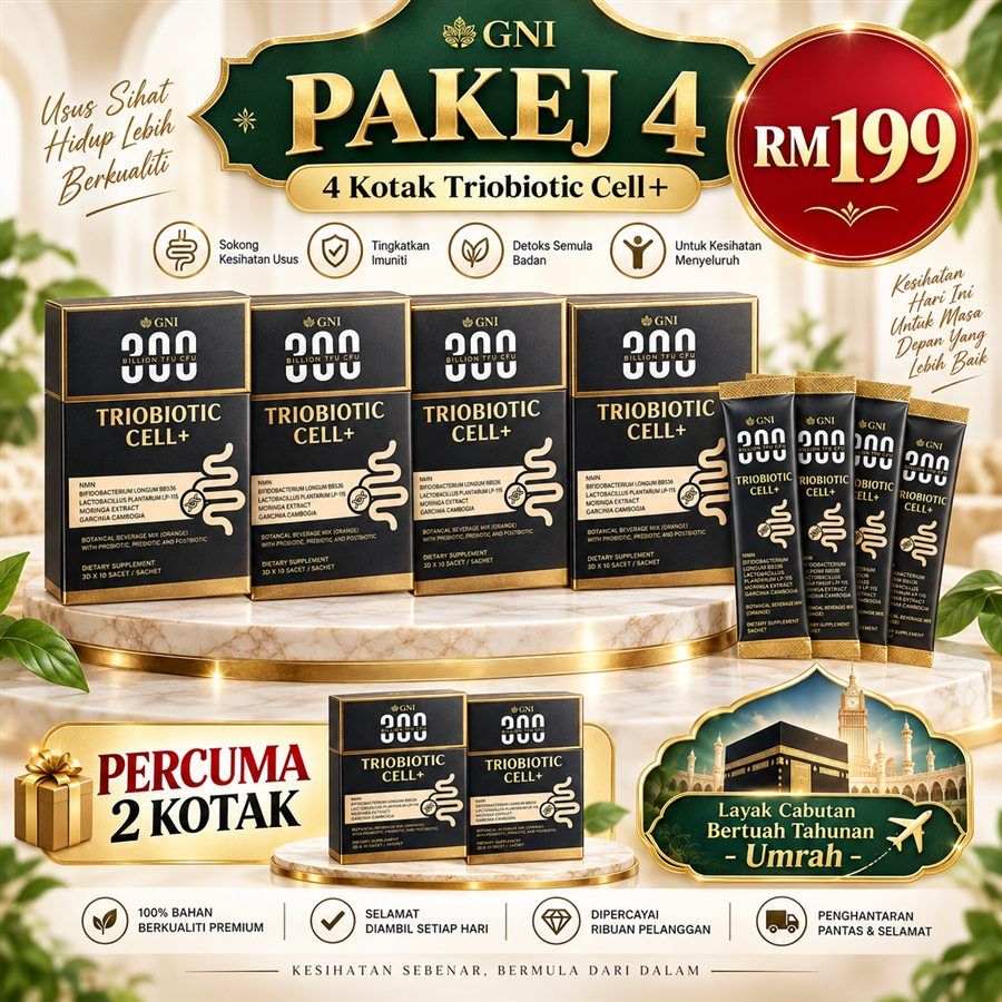 Pakej 4 Triobiotic Cell+