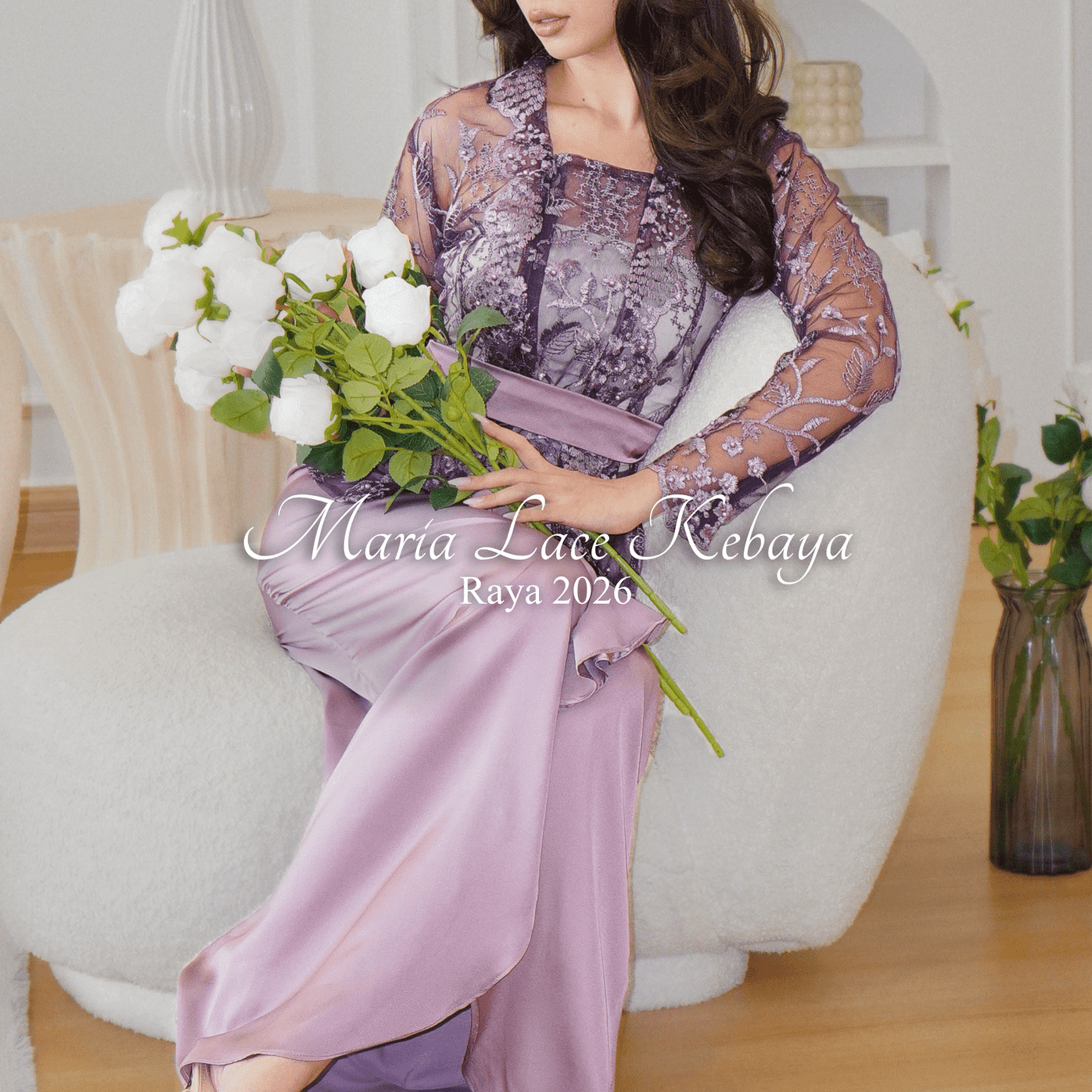 MARIA LACE PEARL KEBAYA