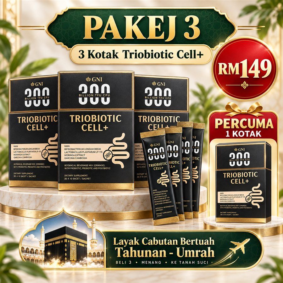 Pakej 3 Triobiotic Cell+