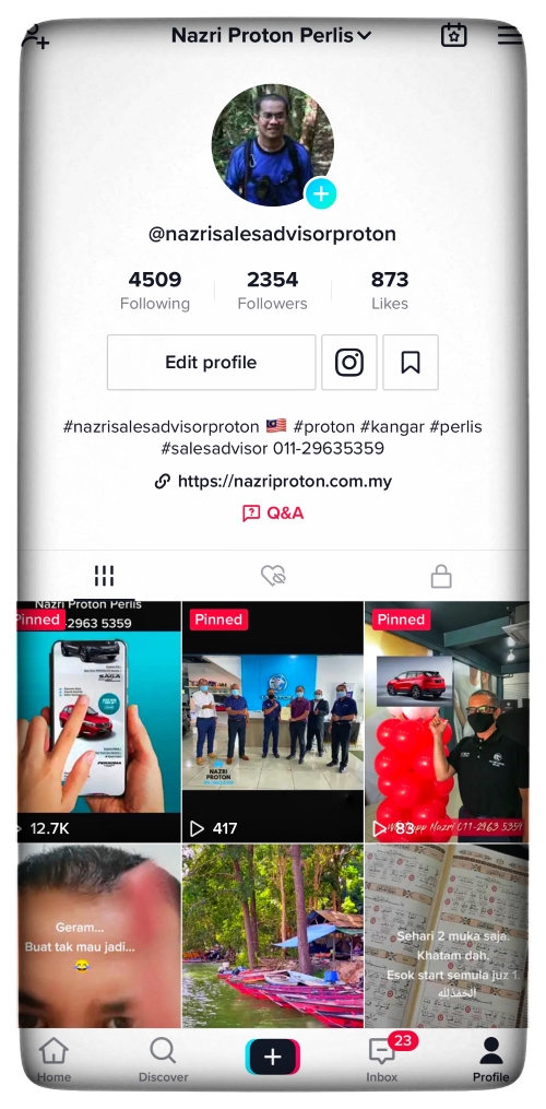 Tiktok Proton 3S Goh Family Motors Sdn Bhd Kangar Perlis