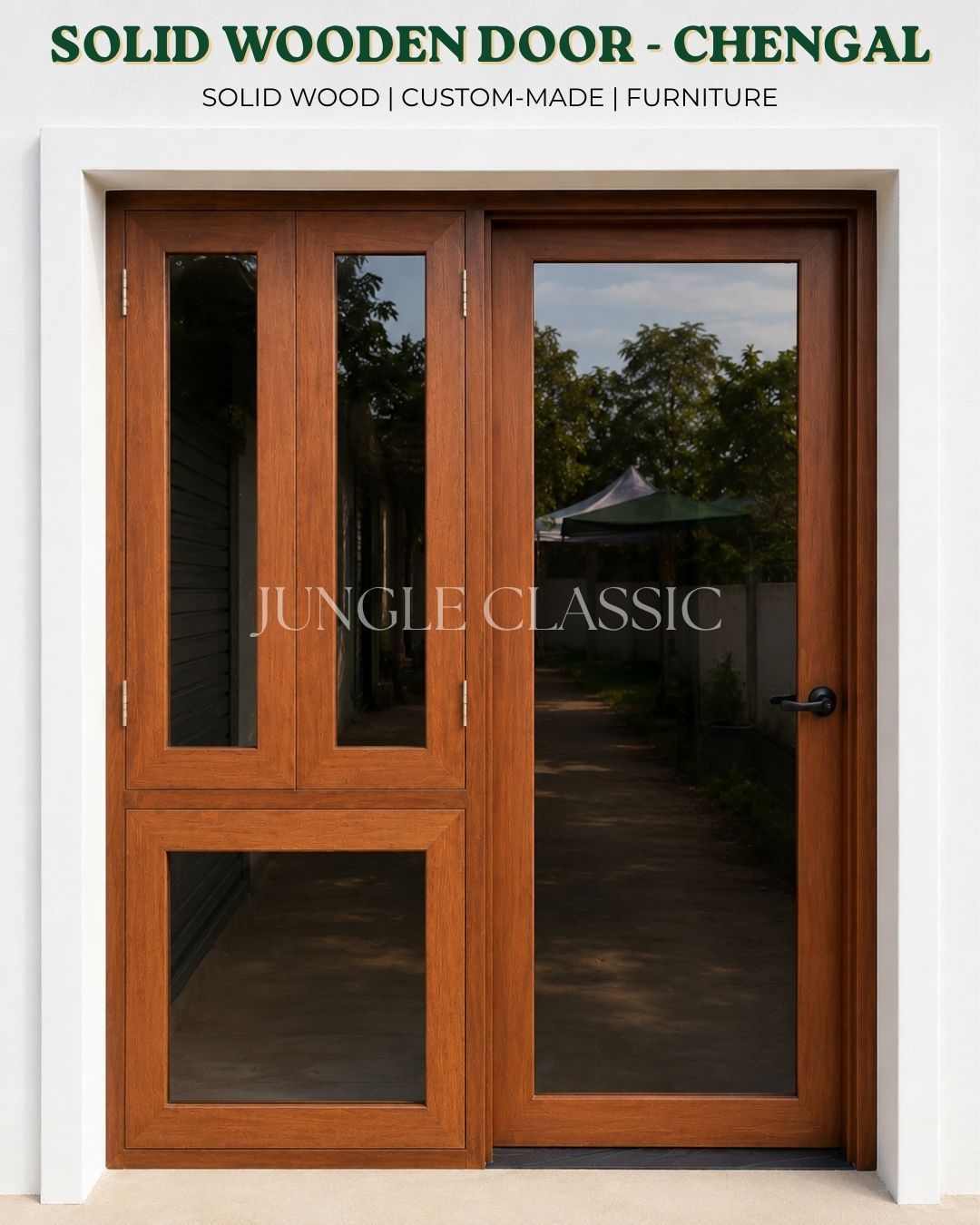 Solid Wooden Door - Chengal