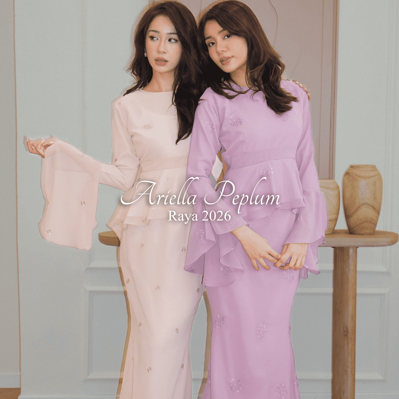 ARIELLA CHIFFON PEPLUM