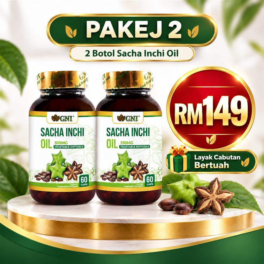 Pakej 2 Sacha Inchi Oil