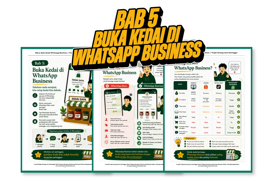 Bab 05 — Buka Kedai di WhatsApp Business