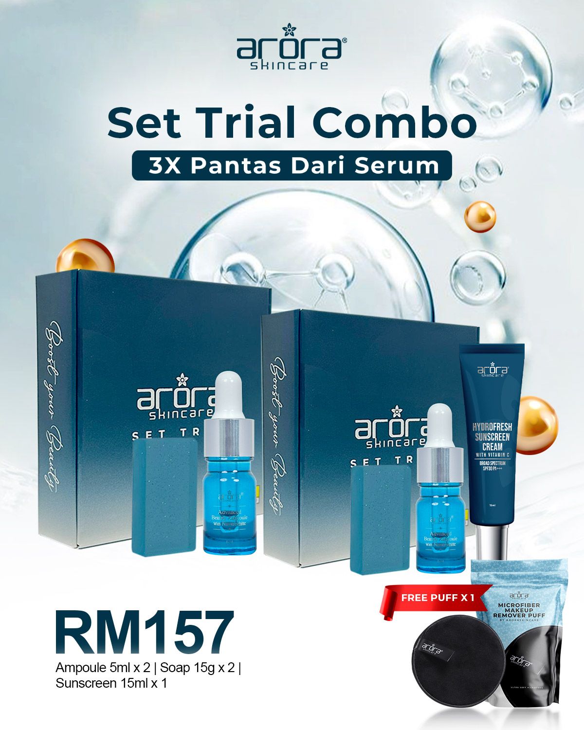 Arora Trial Set Combo