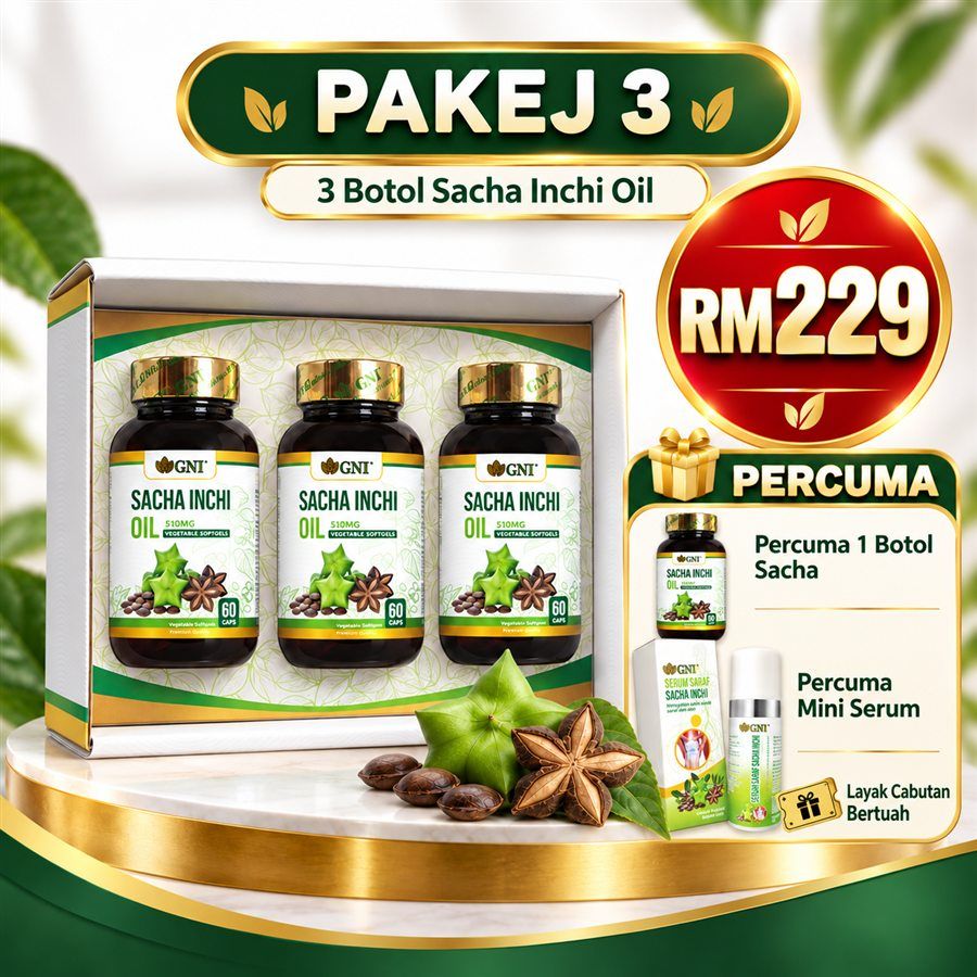 Pakej 3 Sacha Inchi Oil