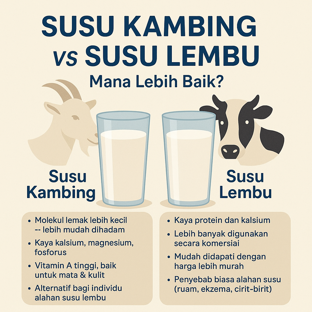 Susu Kambing VS Susu Lembu