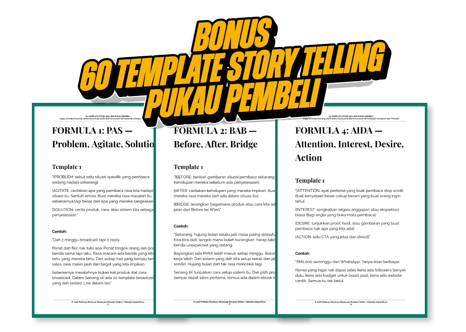 60 Template Story Selling
