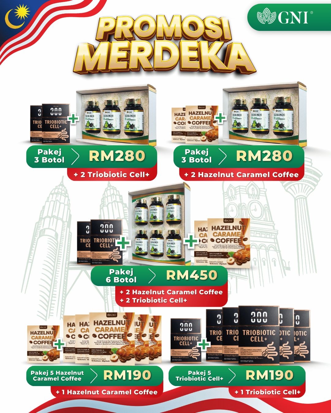 Tawaran Pakej Sempena Merdeka GNI