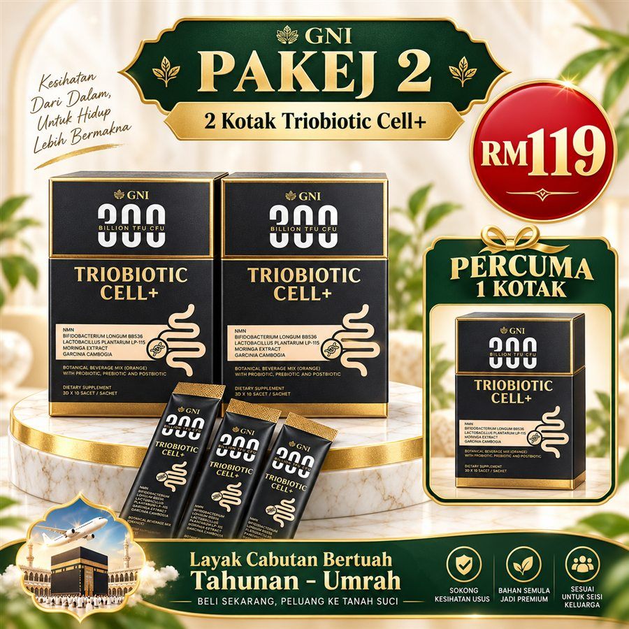 Pakej 2 Triobiotic Cell+