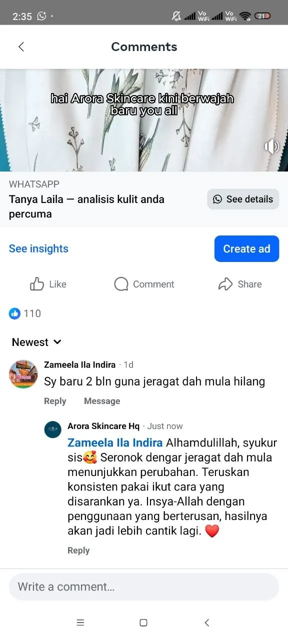 Perkongsian Zameela Ila Indira