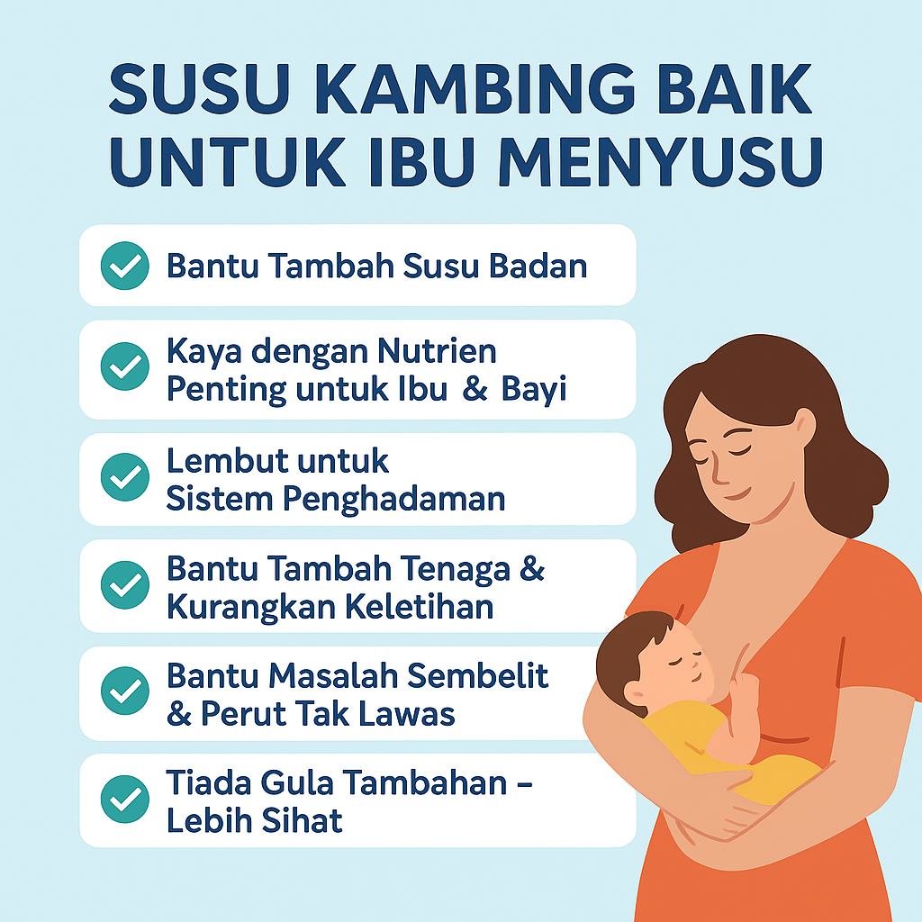 susu kambing baik untuk ibu menyusu