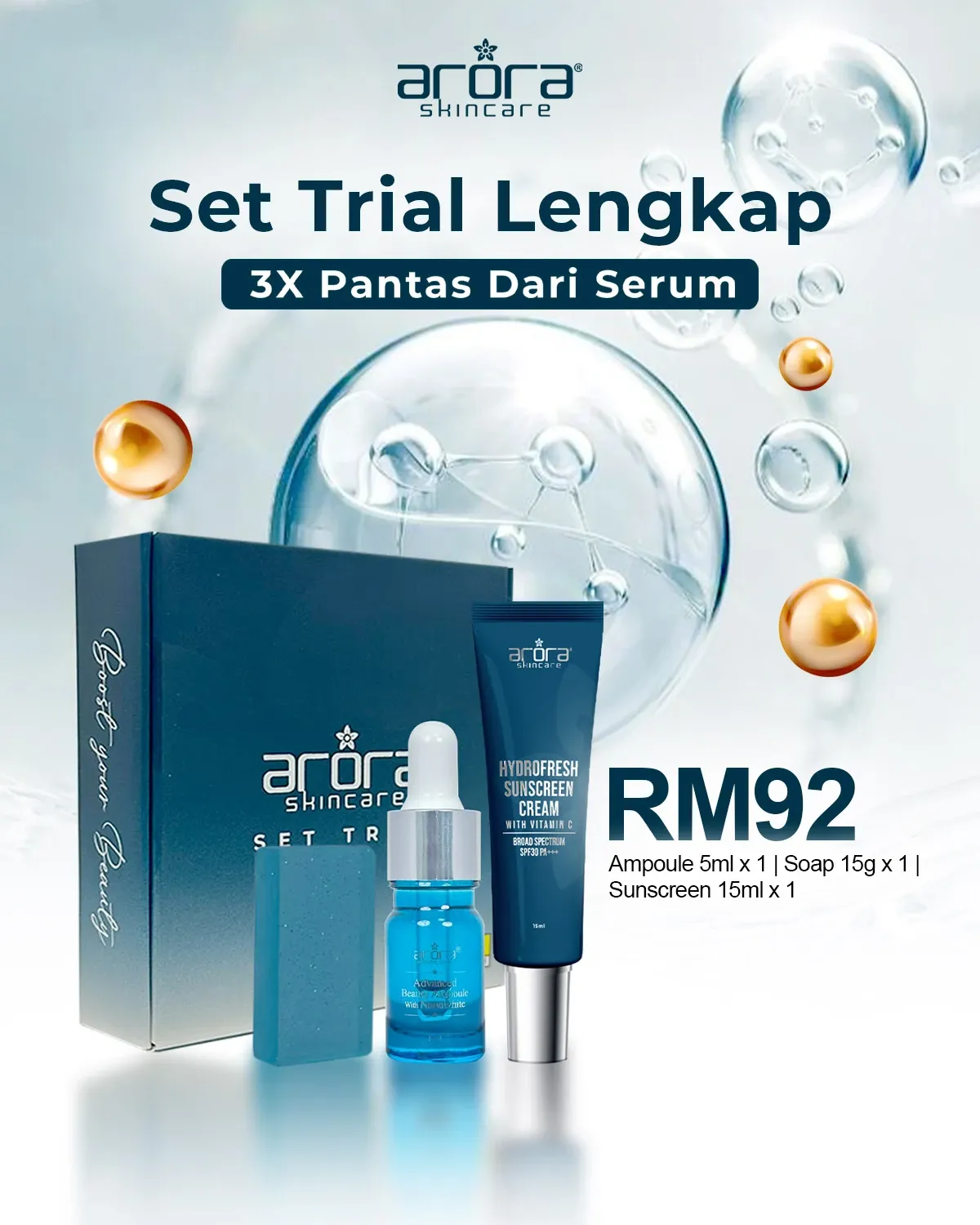 Arora Trial Set Lengkap