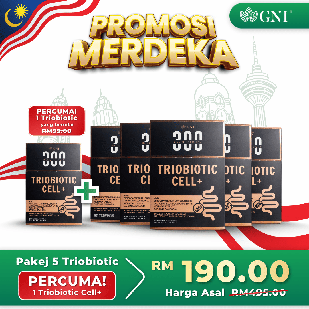 Pakej 5 tambah 1 Triobiotic Cell Plus